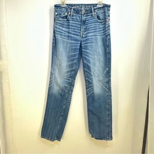 American Eagle Original Bootcut Airflex+ Size Size 32x34 Stonewash Stretch Jeans